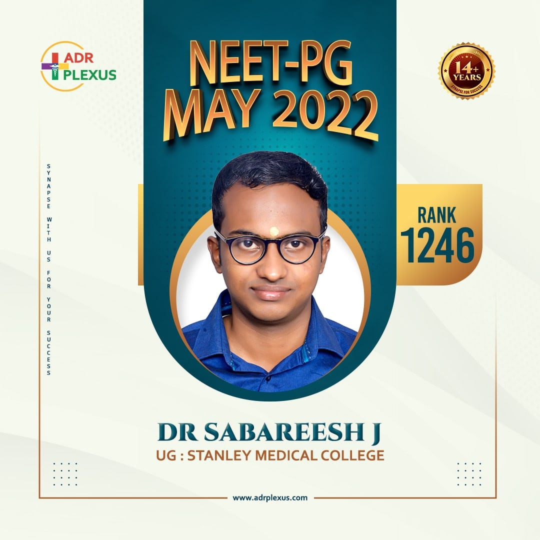 Dr Sabareesh J