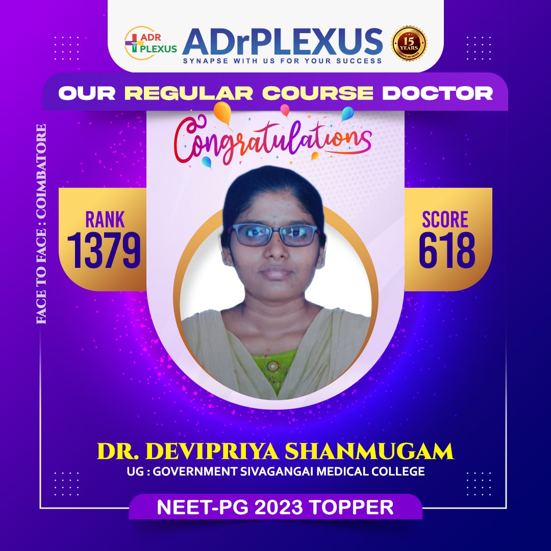 DR. DEVIPRIYA SHANMUGAM