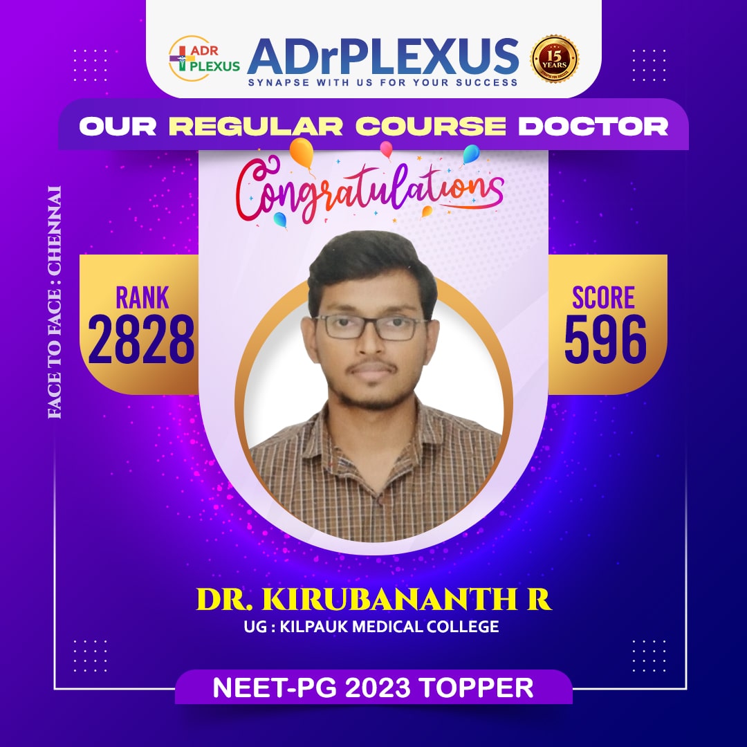 DR. KIRUBANANTH R