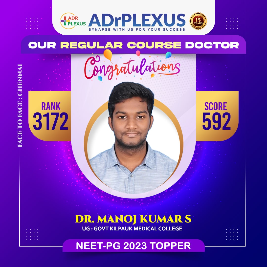 DR. MANOJ KUMAR S