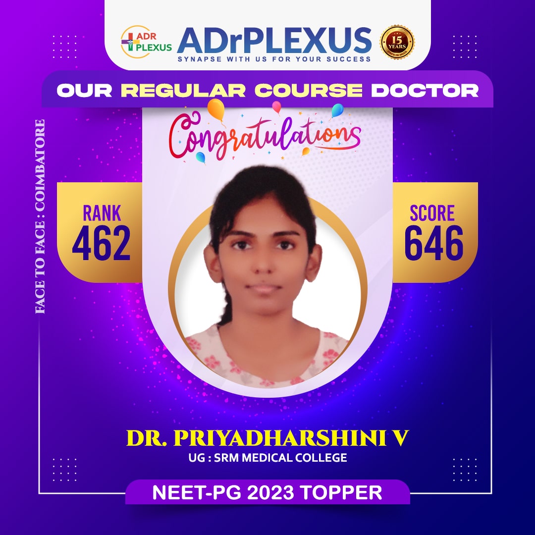 DR. PRIYADHARSHINI V